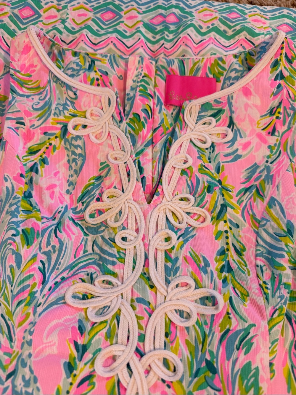 EUC Lilly Pulitzer Gabby Shift Dress Unicorn of the Sea Size 6 - Picture 3 of 5